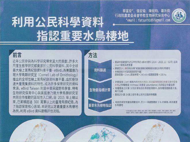 利用公民科學資料 指認重要水鳥棲地